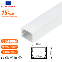 Entrepôt de l'UE Nouveau Flexible Pliable En Aluminium Led Canal Cloison Sèche Led Bande Profil Lumineux Pc Couverture Encastré Led Diffuseur pour Led