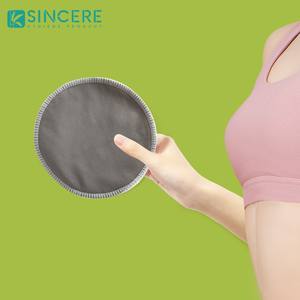 Coussinets d'allaitement réutilisables profilés, super absorbants, en fibre de bambou, <span class=keywords><strong>pour</strong></span> les mères allaitantes, utilisation jour et nuit, logo personnalisé - Product Image 1