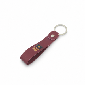 PU Leather Loop Keychain Colorful Promotional <b>Key</b> <b>Ring</b> Corporate Gift OEM Manufacturer Burgundy Color Or <b>Custom</b> - Product Image 2