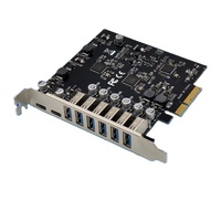 Carte de contrôle industrielle interne ST657 PCIe X4 ASM3142 USB3.1 10 Gbps 6A2C en stock