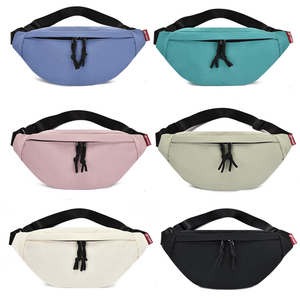 Nueva tendencia, riñonera de poliéster Multicolor de gran capacidad para mujer, bolso de hombro impermeable para el pecho, cierre de cremallera, patrón de letras - Product Image 4