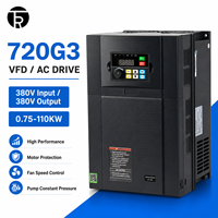 Convertisseur de fréquence statique vectoriel RT720G3 0,75~110KW pour usage intensif, triphasé 380V, régulateur de vitesse de moteur de ventilateur