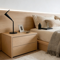 Ensembles de meubles de chambre d'hôtel 5 étoiles modernes avec design à panneaux, taille personnalisée, en bois, écologiques, durables, meubles de luxe pour appartement