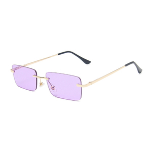 Vendita calda <span class=keywords><strong>da</strong></span> <span class=keywords><strong>donna</strong></span> <span class=keywords><strong>occhiali</strong></span> <span class=keywords><strong>da</strong></span> <span class=keywords><strong>sole</strong></span> rettangolari senza cornice nuovi alla moda in metallo dorato con lenti <span class=keywords><strong>da</strong></span> <span class=keywords><strong>sole</strong></span> femminili di piccole dimensioni - Product Image 5