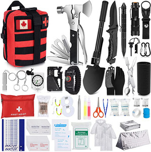 Trousse de premiers soins portable pour l'extérieur OEM avec hache et pelle multifonctions pour le camping et la randonnée - Product Image 1