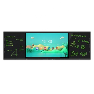 ไวท์บอร์ดแอนดรอยด์ Cintoe ขนาด 86 นิ้ว หน้า<span class=keywords><strong>จ</strong></span>อสัมผัส IR 20 <span class=keywords><strong>จ</strong></span>ุด ป้องกันแสงสะท้อน พร้อมตัวเลือก OPS ระดับ I3 I5 I7 กระดานอั<span class=keywords><strong>จ</strong></span>ฉริยะสำหรับโรงเรียน - Product Image 1