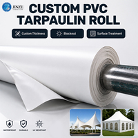 Rouleau de bâche en PVC, tissu polyester enduit de vinyle 680gsm 900gsm, tissu de tente blanc imperméable très résistant, matériau de bâche pour tentes