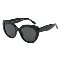 Lunettes de soleil élégantes de luxe, monture œil de chat, protection UV400, effet amincissant du visage, design esthétique