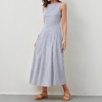 Fabricant de vêtements pour femmes, robes décontractées sans manches, vêtements de créateurs