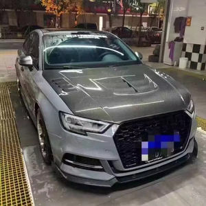 Kit carrosserie en fibre de carbone <span class=keywords><strong>Audi</strong></span> A3 S3 <span class=keywords><strong>2018</strong></span>-2020 Nouveau capot avant avec vis incluses - Product Image 3