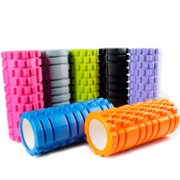 HUAYI Offre Spéciale Logo personnalisé Vente en gros Grille Fitness Roller Massage Eva Back Roller Yoga Column Yoga Foam Roller pour l'exercice