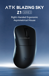 ATK Z1 Ultra Dual-Mode PAW3950 Ergonomic <b>Wireless</b> Gaming <b>Mouse</b> With Optical Sensor <b>for</b> Esports Hole-less Design White Gaming Mou - Product Image 3