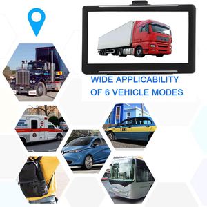 หน้าจอสัมผัสแบบ Capacitive ขนาด 7 นิ้ว ระบบนำทาง GPS สำหรับรถบรรทุกแบบพกพา ความจุ 256MB 16G พร้อมแผนที่โลกฟรี - Product Image 5