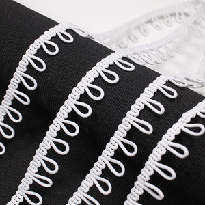 Grosir Kualitas Tinggi Simpul Kancing Elastis Warna-warni Trim untuk Korset Gaun Pengantin Gaun Malam - Product Image 5