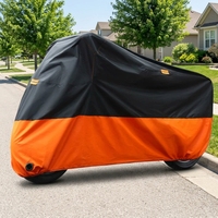 Housse anti-poussière pour moto avec trou de verrouillage, compatible avec les motos tout-terrain et les scooters