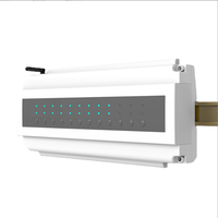 Boîtier en plastique pour rail DIN pour module de commande intelligent, boîtier ignifuge avec trou pour antenne et bornes de câblage