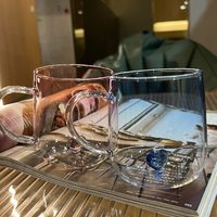 Vente en gros de tasses à thé d'eau résistante aux températures élevées borosilicatées pour la Saint-Valentin tasses à café en verre borosilicaté transparentes