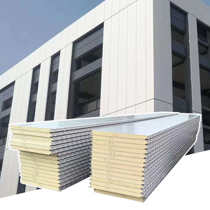 Incombustible aislado Pir Pur poliuretano EPS fachada congelador insonorizado Metal <span class=keywords><strong>lana</strong></span> <span class=keywords><strong>de</strong></span> <span class=keywords><strong>roca</strong></span> paneles <span class=keywords><strong>de</strong></span> pared precio para cámara frigorífica - Product Image 4