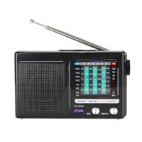 Radio Portátil AM FM Multibanda Personalizable en Varios Colores, Mini Radio de Bolsillo con Altavoz Integrado para Uso Doméstico de Personas Mayores