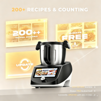 Robot Cuiseur Thermo Cooker 2400W 4,5 Litres, Mixeur Chauffant, Préparateur de Soupes, Smoothies et Shakes, Robot Cuiseur Électrique Domestique