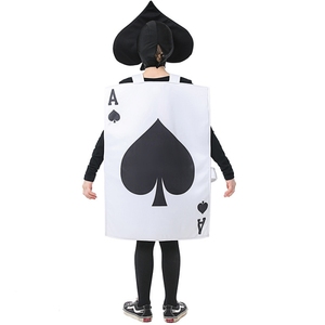 Disfraces de Halloween Alice Fantasy puesta en escena Unisex padre-hijo Poker naipes <span class=keywords><strong>Ace</strong></span> of Spades disfraz para niños adultos - Product Image 2