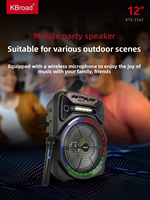 Microphone USB Alimenté par USB pour la Maison, le Camping, le Karaoké, l'Audio en Direct, le KTV, le Téléphone Portable, Haut-parleur Bluetooth Portable