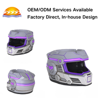 Cenicero de Resina con Diseño de Casco de Robot Cyberpunk, Estilo Ciencia Ficción, Futurista, para Cigarrillos, Decoración de Escritorio, Regalo