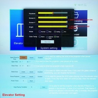 Projecteur publicitaire d'ascenseur HaoMing Ads W10D avec caméra HD WiFi 4G et application, projecteur LED publicitaire extérieur/intérieur pour voiture