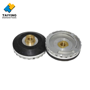 Platorello di supporto in alluminio da 100 mm con attacco a chiocciola M14 per mola a tazza diamantata per pietra - Product Image 5
