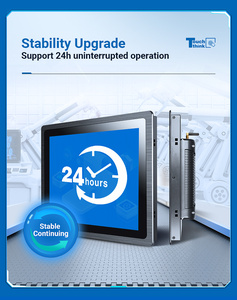 4k siêu HD không quạt AIO màn hình điện áp rộng đầu vào Win10/Android nhúng IP65 công nghiệp đa-màn hình cảm ứng Bảng điều chỉnh <span class=keywords><strong>PC</strong></span> New SSD - Product Image 6