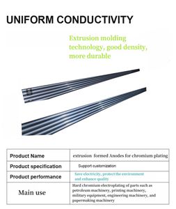 معدن الرصاص - التنيمون - كثافة عالية بثق السبائك المندية مطلية بالكروم معدن الرصاص - الصفيح معدن الرصاص 70x25 - Product Image 3