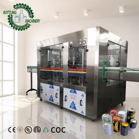 Machine de remplissage automatique de canettes en aluminium prête pour l'entreprise, 6000 CPH, avec système d'unité de scellage haute vitesse à 18-4 têtes