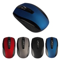 Mouse Optik Nirkabel 3D Mini Slim Portabel USB 2.4g Tahan Air Stok Tersedia Laptop Isi Ulang 2400 DPI Ergonomis Laptop/Desktop