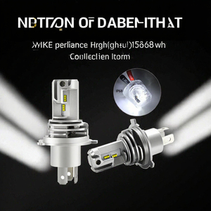 Ampoule de phare LED H4 27W 3000LM, intégrée, faisceau court et long, branchement direct, pour voiture - Product Image 2