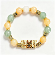 Nouveau bracelet perlé populaire pour chien, bracelet extensible en cristal, cadeau bijou pour anniversaire et fêtes