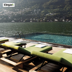 <span class=keywords><strong>Tumbona</strong></span> Moderna de Teca para Exteriores, Ajustable y Acolchada, para Jardín y Piscina - Product Image 3
