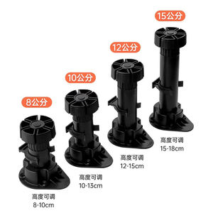 80/100/120/150 מ "מ אנטי החלקה מעובה פלסטיק מתכווננת רגליים עבור שולחן/שולחן ורגלי ארון - Product Image 2