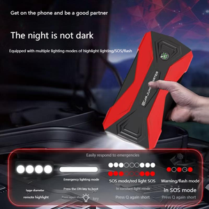 Démarreur de voiture 12V, démarre instantanément les batteries de voiture déchargées, courant de crête 1000A, charge USB, éclairage (compatible avec la plupart des véhicules 12V) - Product Image 4