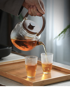 Glass Tea Set Glass <strong>Teapot</strong> Tea <strong>Infuser</strong> and <strong>Insulated</strong> Glass Filter - Product Image 2