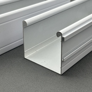 Electric Louvered Beam Aluminum Alloy Track Accessories Rectangle Automated <b>Curtain</b> Track Durable - Product Image 3