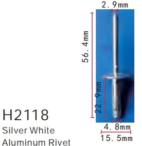 Kit de Repuesto de Remaches de Aluminio para Fijaciones y Clips de Automóviles - Product Image 4