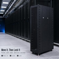 Armoire de refroidissement liquide 48U pour centre de données, solution rack avec CDU, baies réglables 19 pouces pour serveur AI GPU