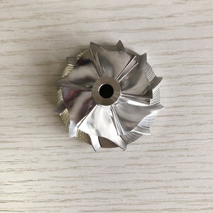 Roue de compresseur à billet, fraisage turbo/aluminium, roue de compresseur de 433287 s GT14 0004-32.97 44.01/2618mm 6 + 6 lames, pour 454082 — 0002/454083-0002 - Product Image 1