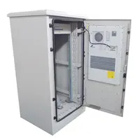 Estante de montaje en suelo para exteriores, gabinete de telecomunicaciones con HJ-OTC-FA de refrigeración, IP55, IP65