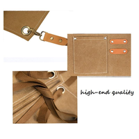 Tablier de chef personnalisé pour adultes avec logo, tablier de cuisine en toile imperméable, tablier de cuisine de restaurant avec logo imprimé sur mesure