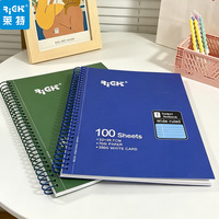 Carnet à spirales vintage en papier kraft écologique, pages lignées, pour l'école, les étudiants et le bureau