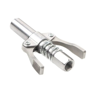 Acoplador Zerk autoblocante de alta presión con punta de pistola de engrase Premium para herramientas de lubricación neumática de mano - Product Image 5