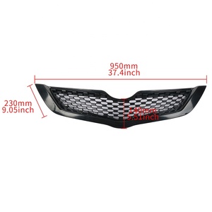 <b>For</b> Belta Yaris 2009 2010 Front Honeycomb <b>Mesh</b> <b>Grille</b> Dual Color Gloss Bumper Replacement Auto Mod Body Parts - Product Image 3