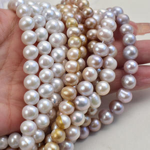 Collier en perles faites à la main Edison, produit semi-fini, perles d'eau douce blanches dispersées pour la fabrication de bijoux DIY - Product Image 2