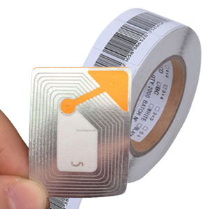 Chống trộm báo động bán lẻ mã vạch thụ động <span class=keywords><strong>RFID</strong></span> <span class=keywords><strong>Tag</strong></span> nhãn AM RF Sticker an ninh EAS RF hệ thống nhãn mềm - Product Image 1